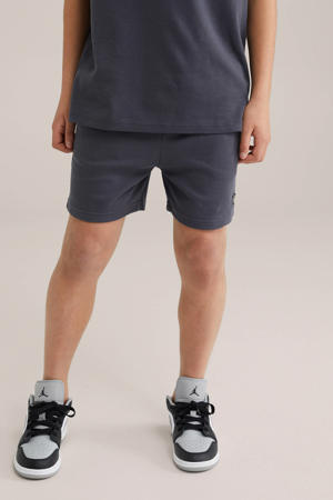 sweatshort antraciet