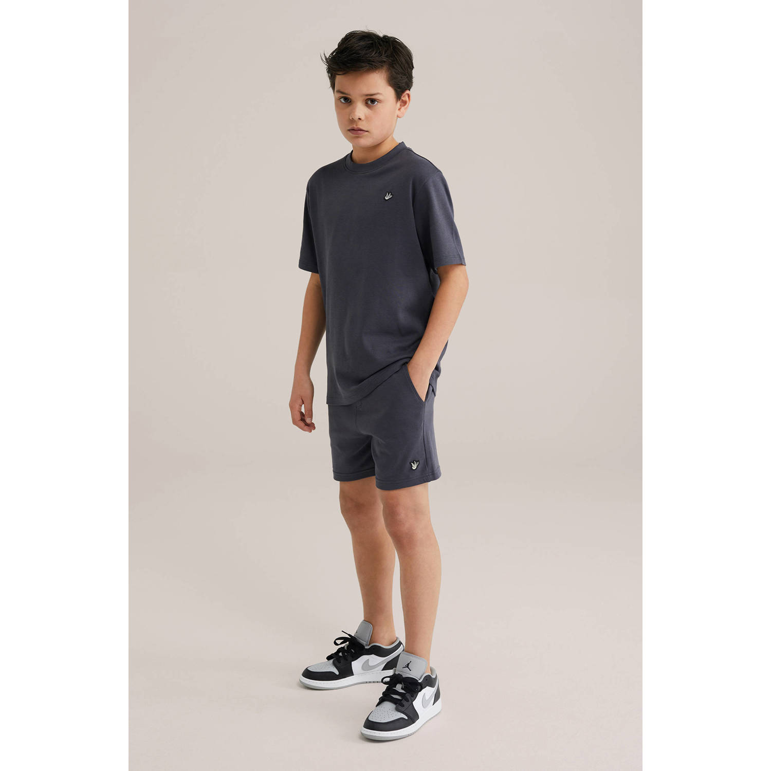 WE Fashion sweatshort antraciet