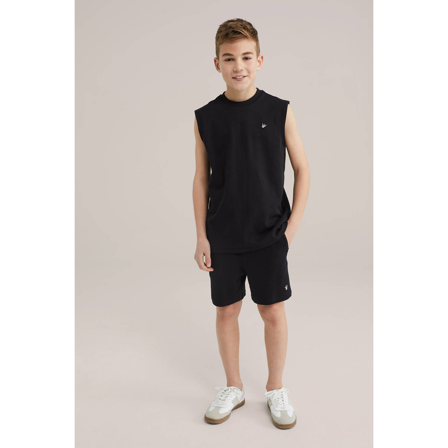 WE Fashion sweatshort zwart
