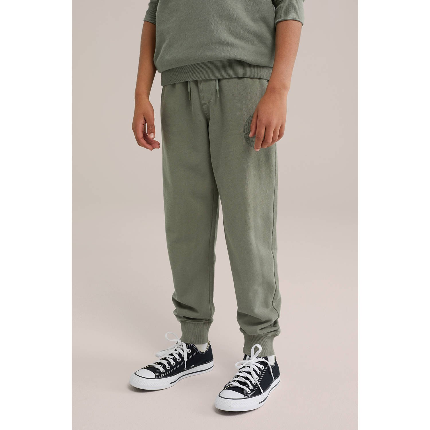 WE Fashion Blue Ridge sweatpant groen
