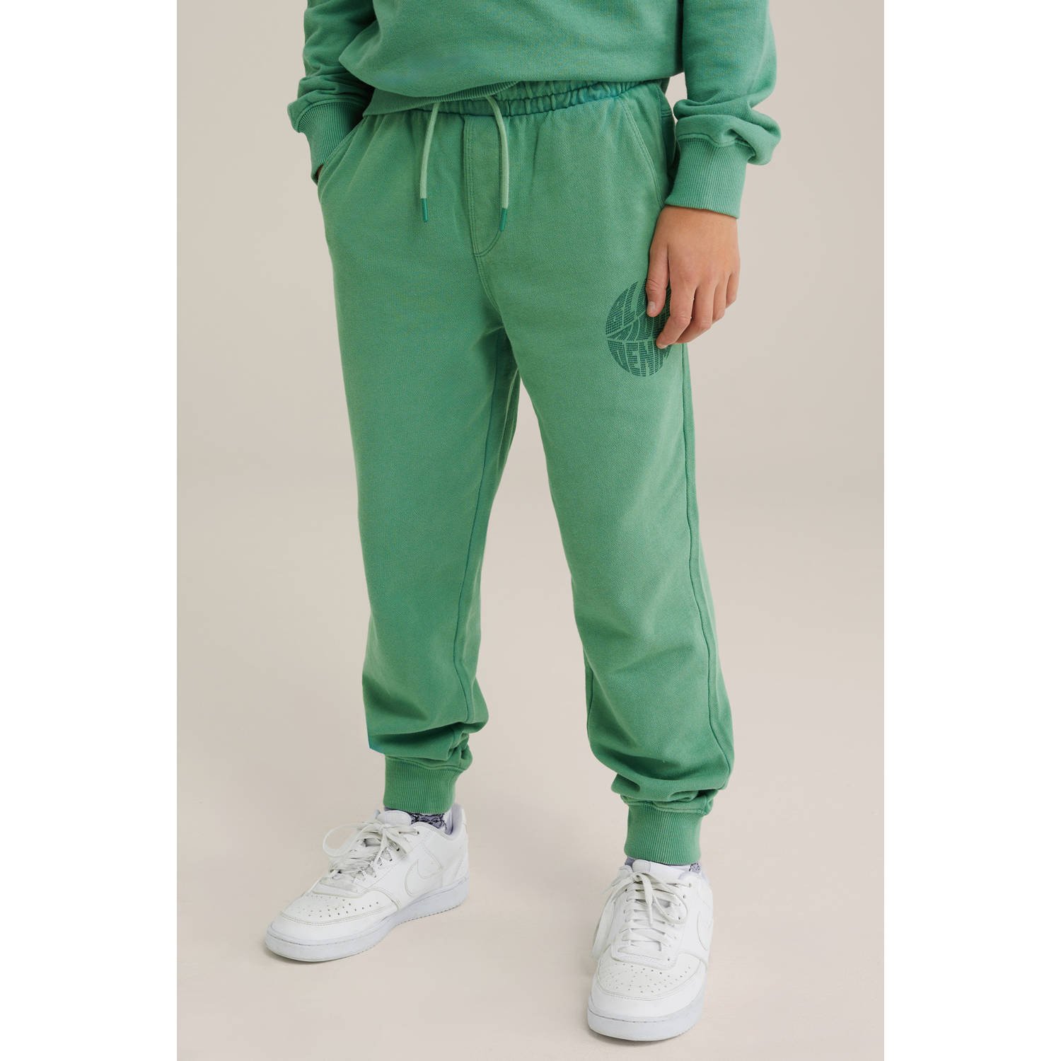 WE Fashion Blue Ridge sweatpant groen