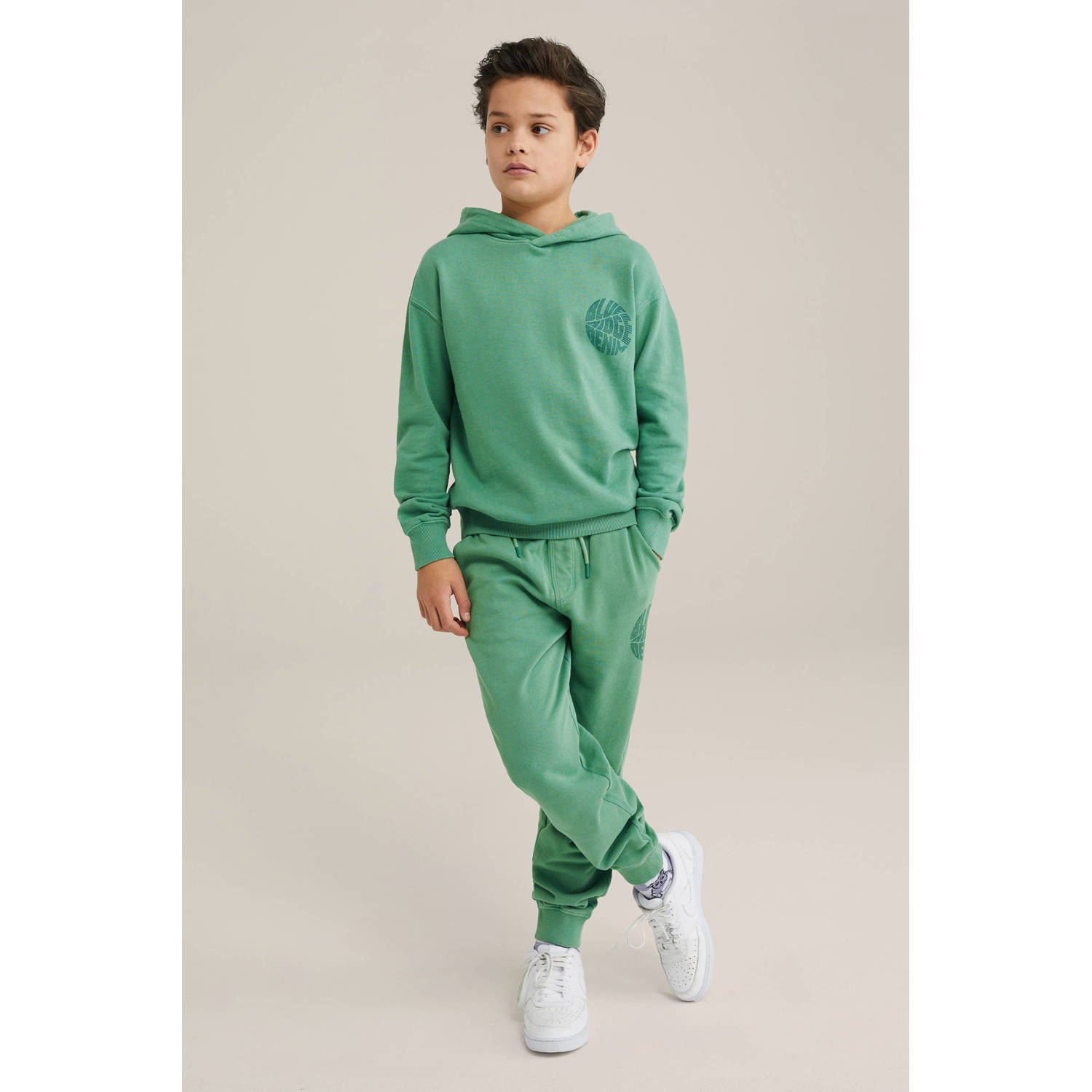 WE Fashion Blue Ridge sweatpant groen