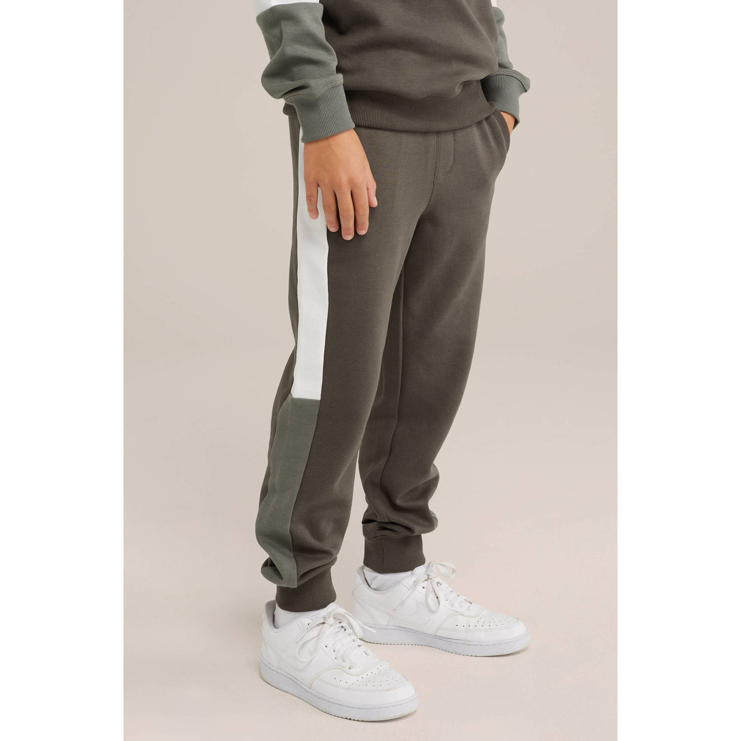 Salty Dog slim sweatpant groen