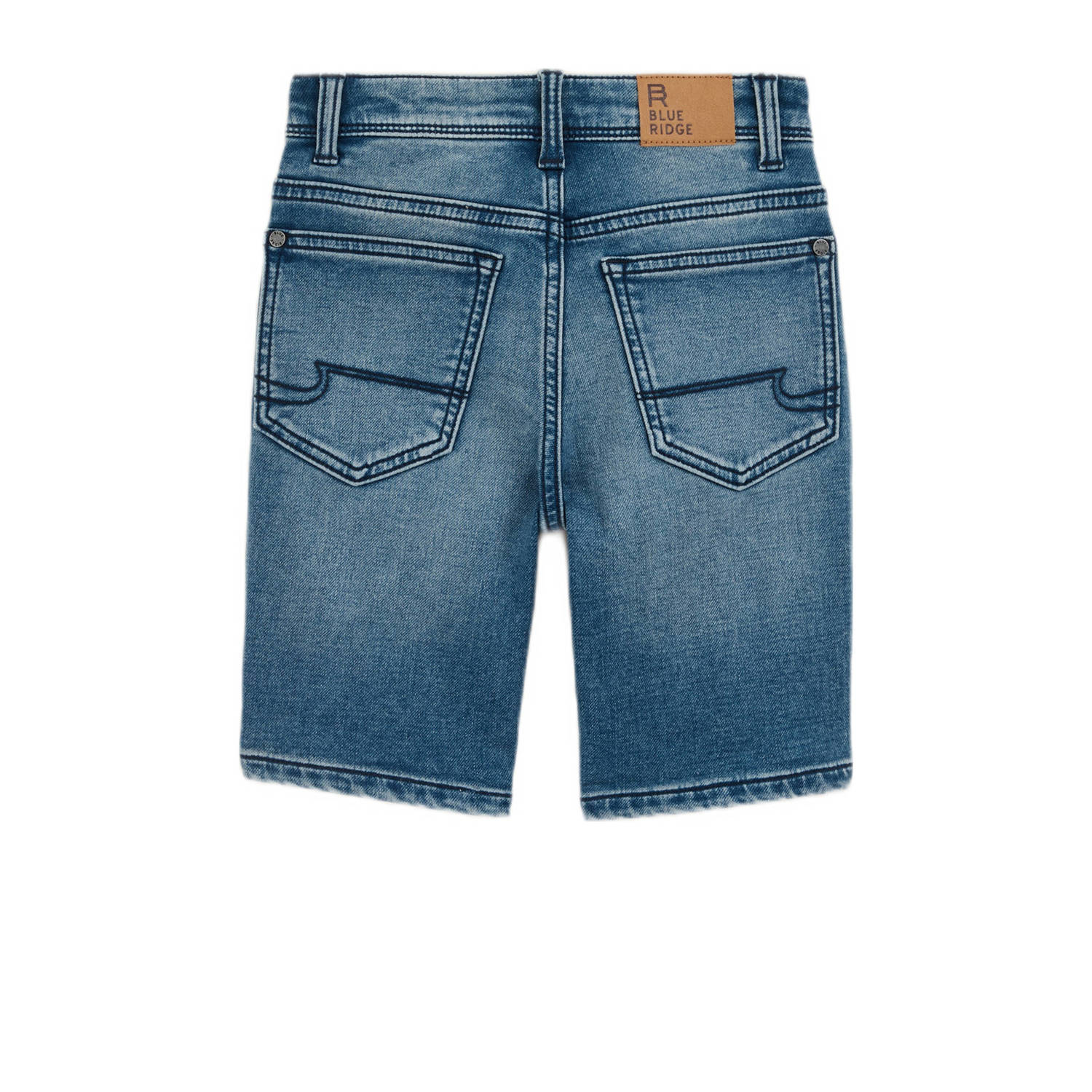 WE Fashion Blue Ridge slim denim short dark blue denim