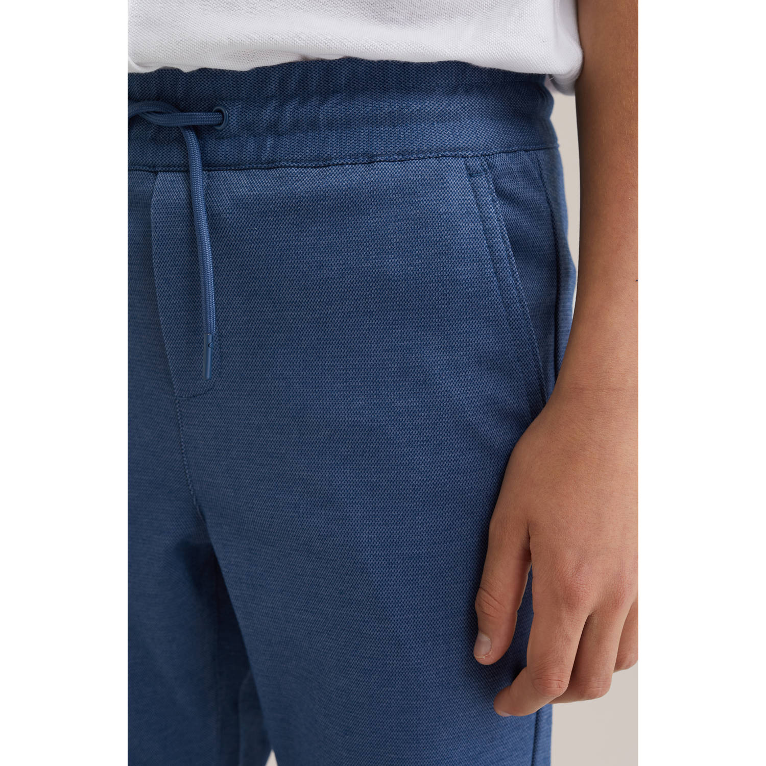 WE Fashion casual short donkerblauw