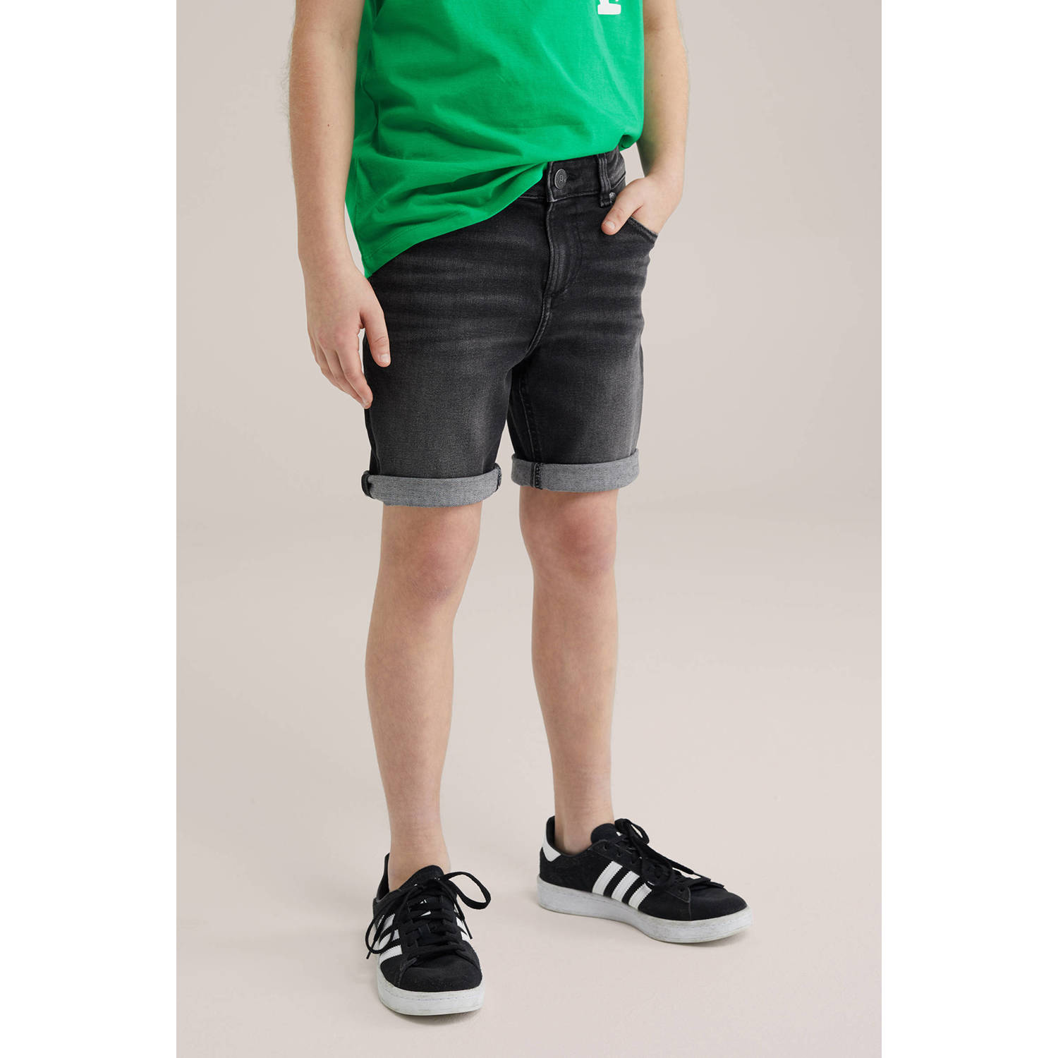 WE Fashion Blue Ridge denim short black denim
