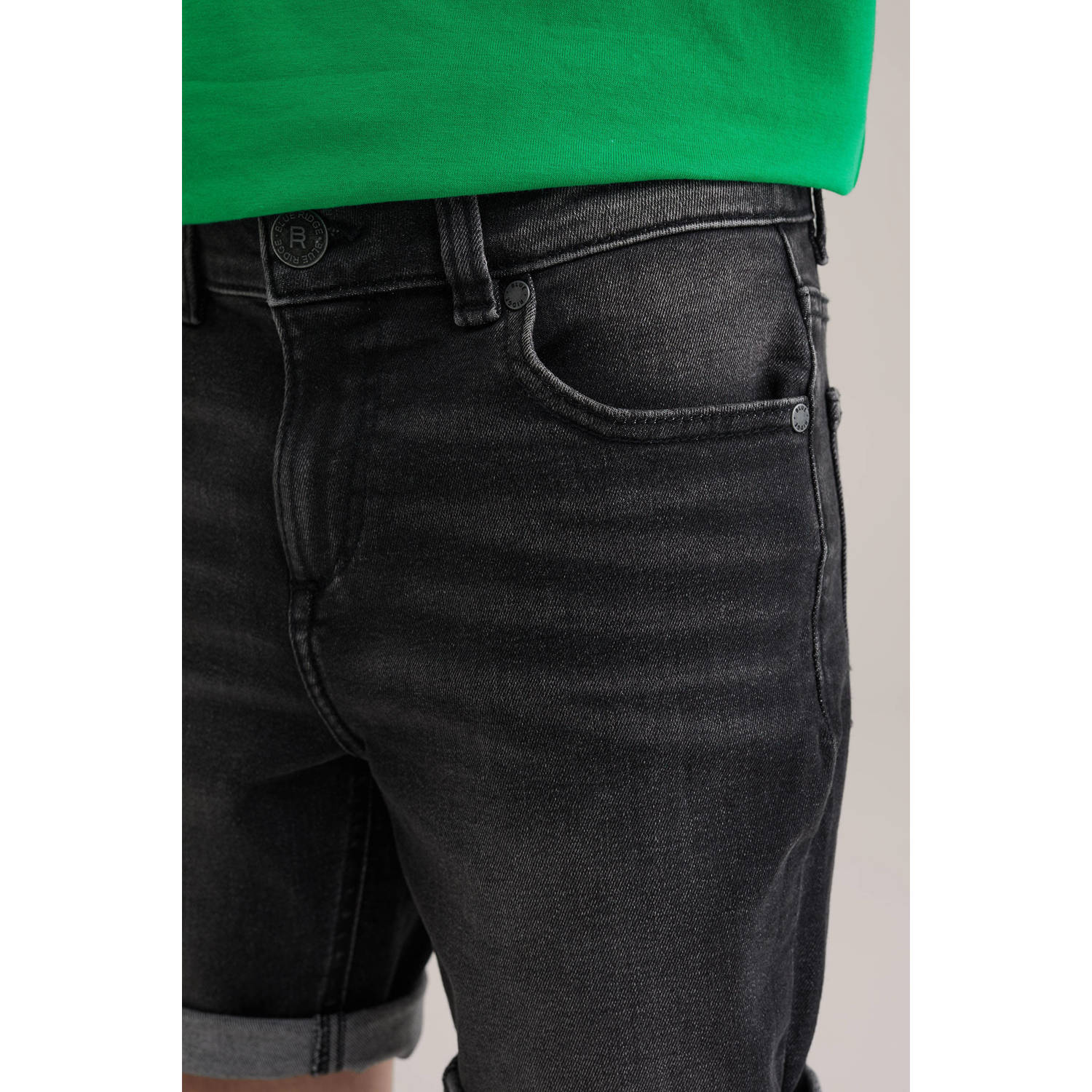 WE Fashion Blue Ridge denim short black denim
