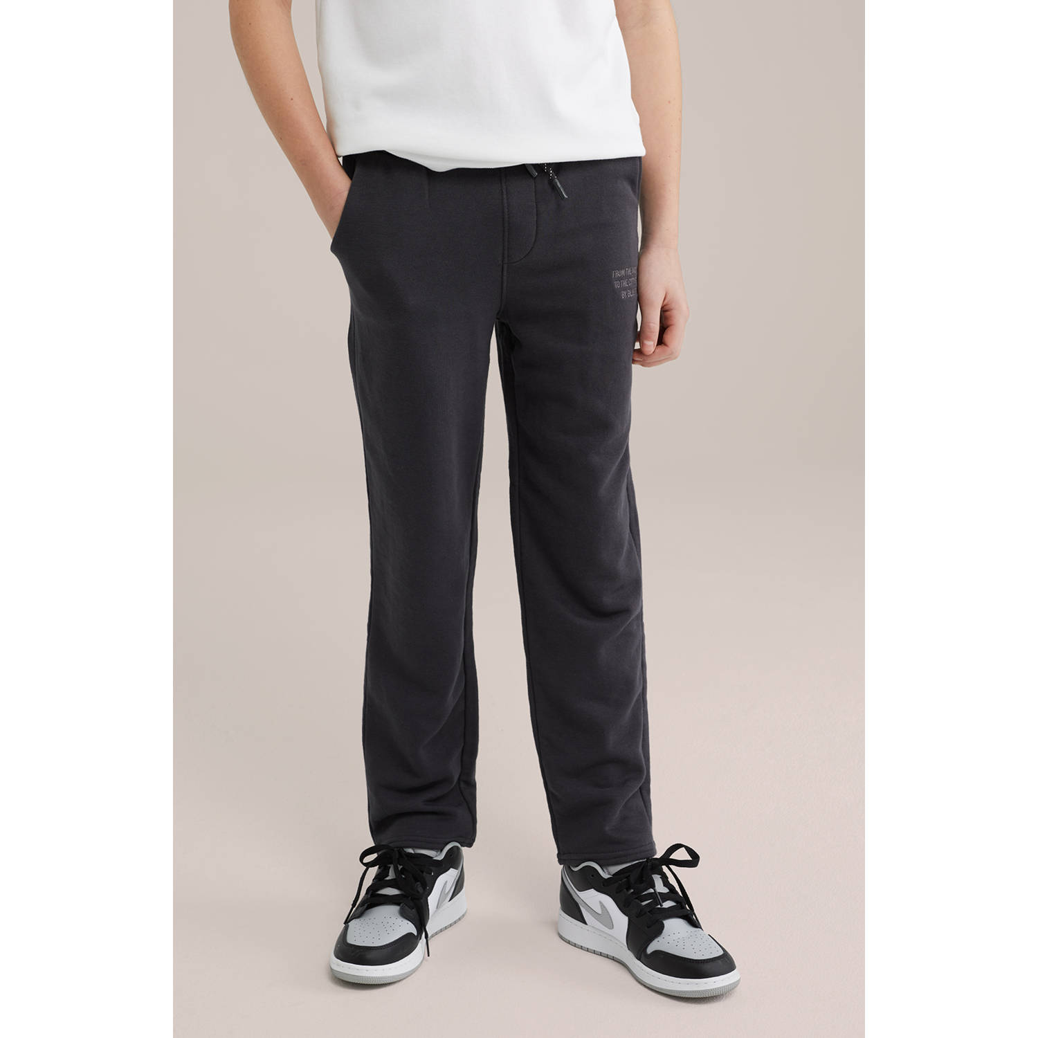 WE Fashion Blue Ridge sweatpant antraciet