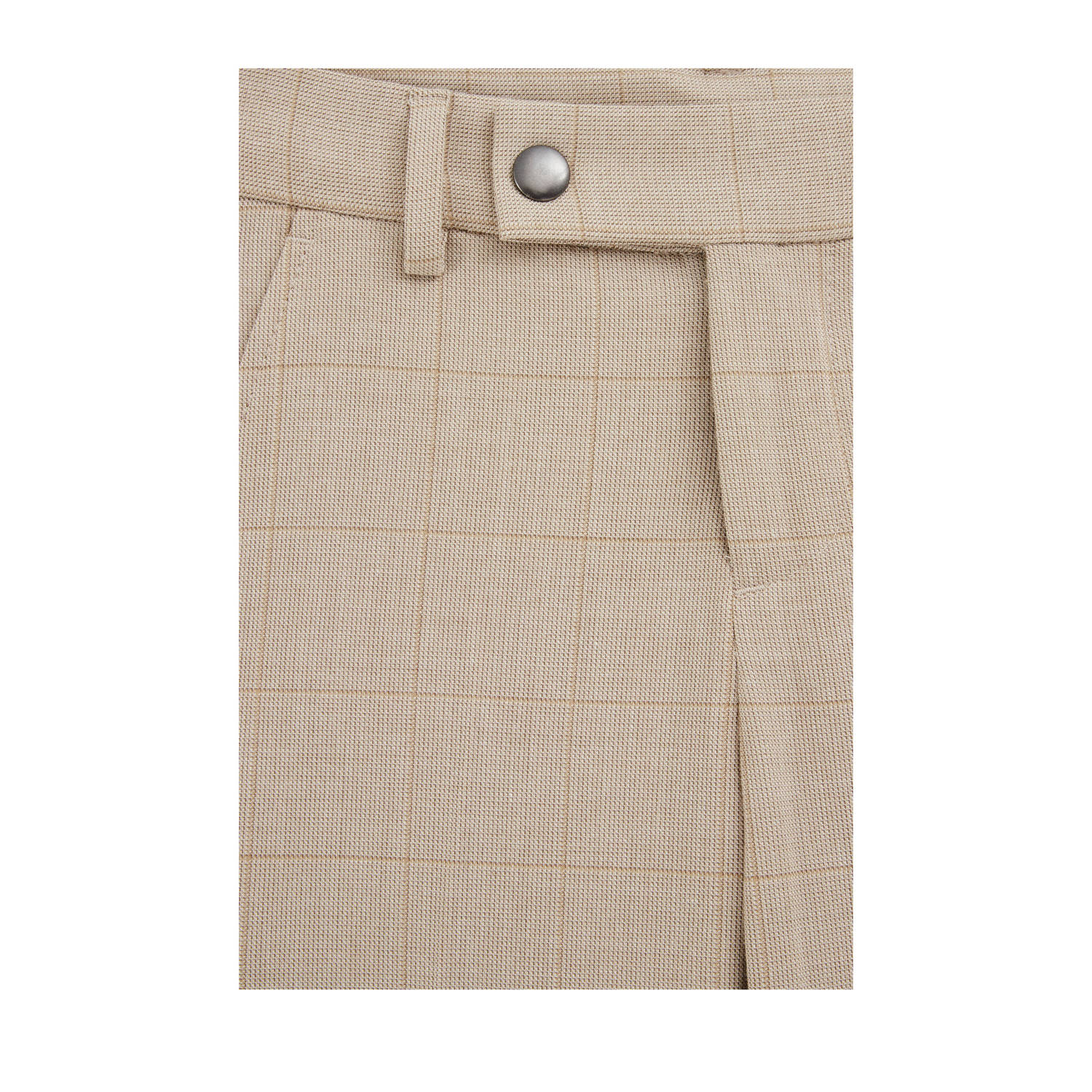 WE Fashion slim pantalon beige