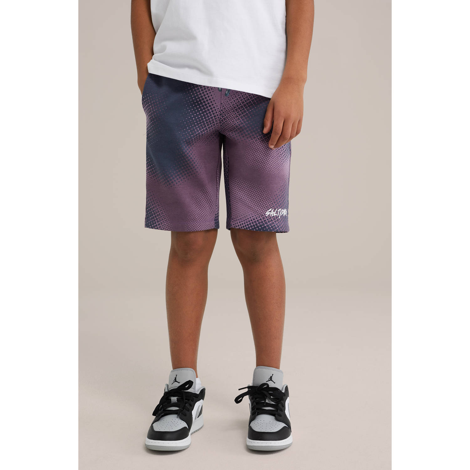 Salty Dog slim sweatshort paars