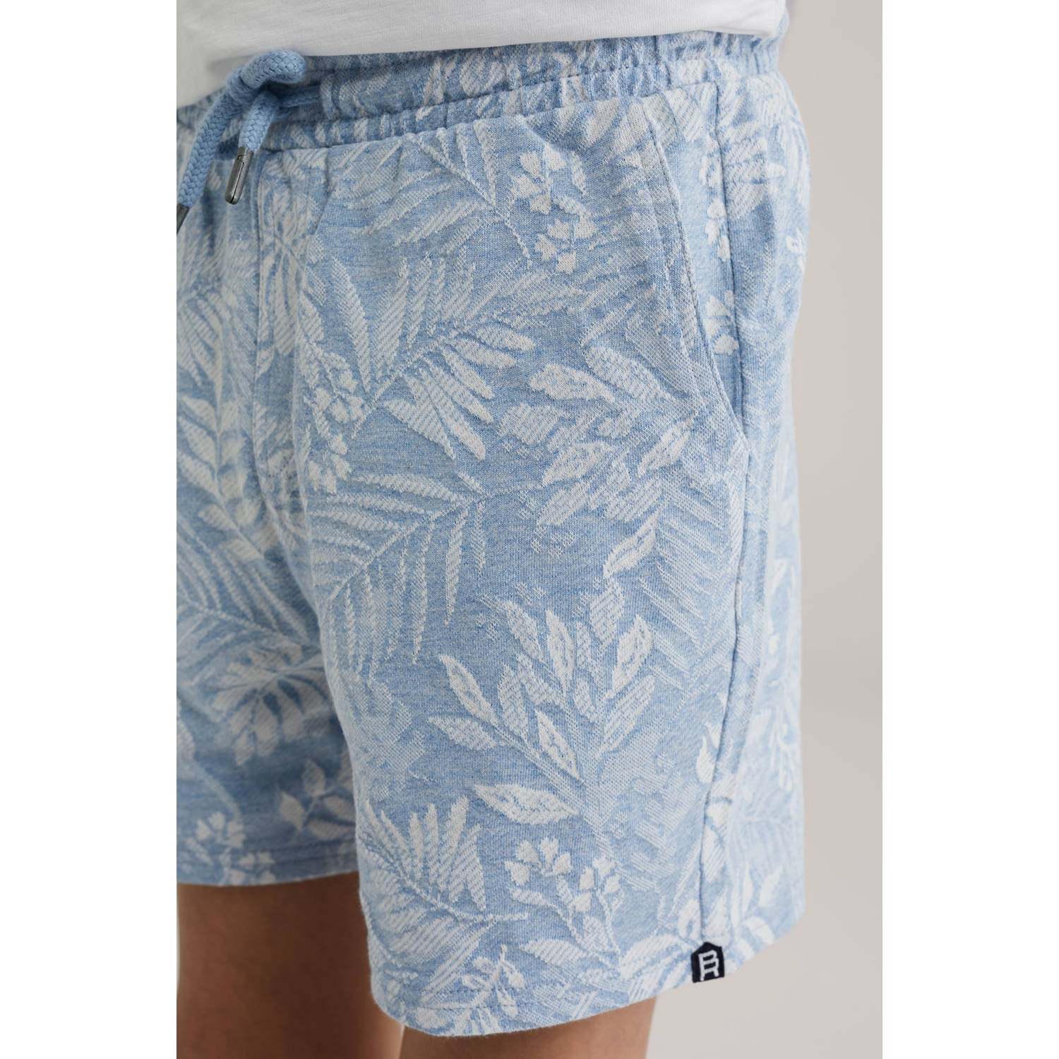 WE Fashion Blue Ridge sweatshort lichtblauw