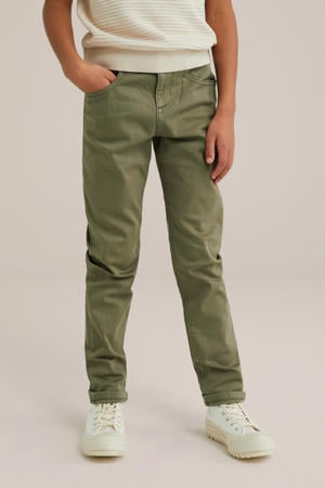 regular waist regular fit jeans kaki