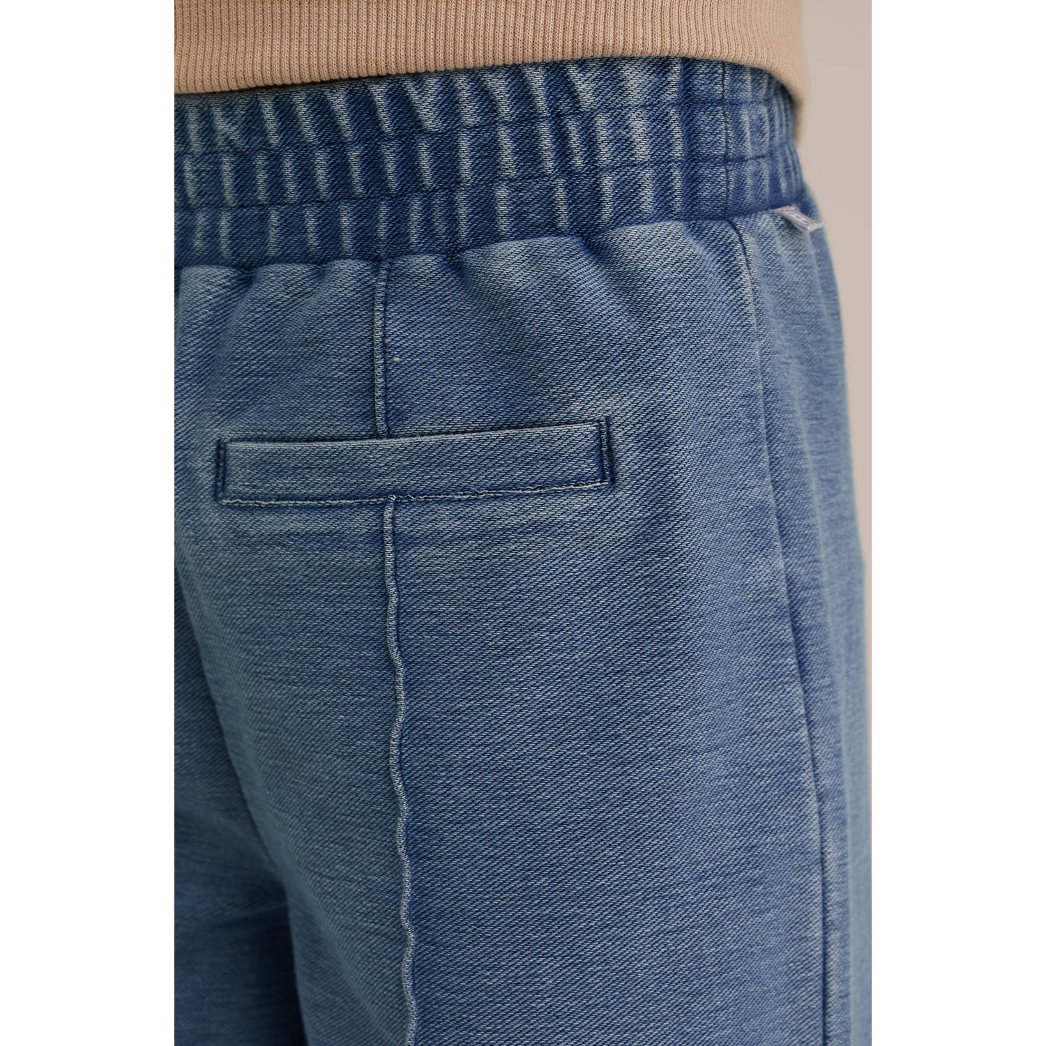 WE Fashion straight broek medium blue denim