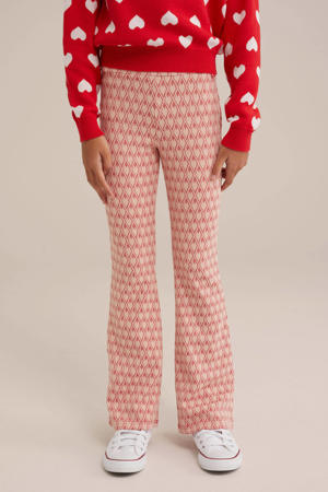 flared broek rood