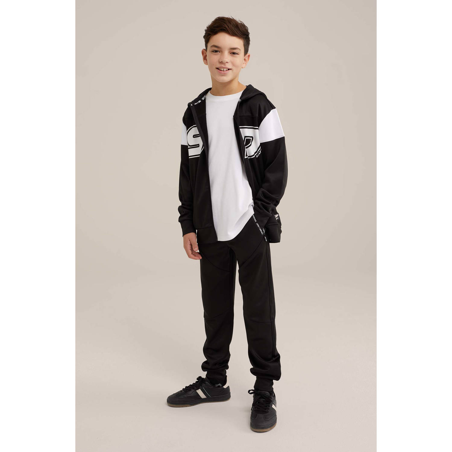 Slim joggingbroek zwart