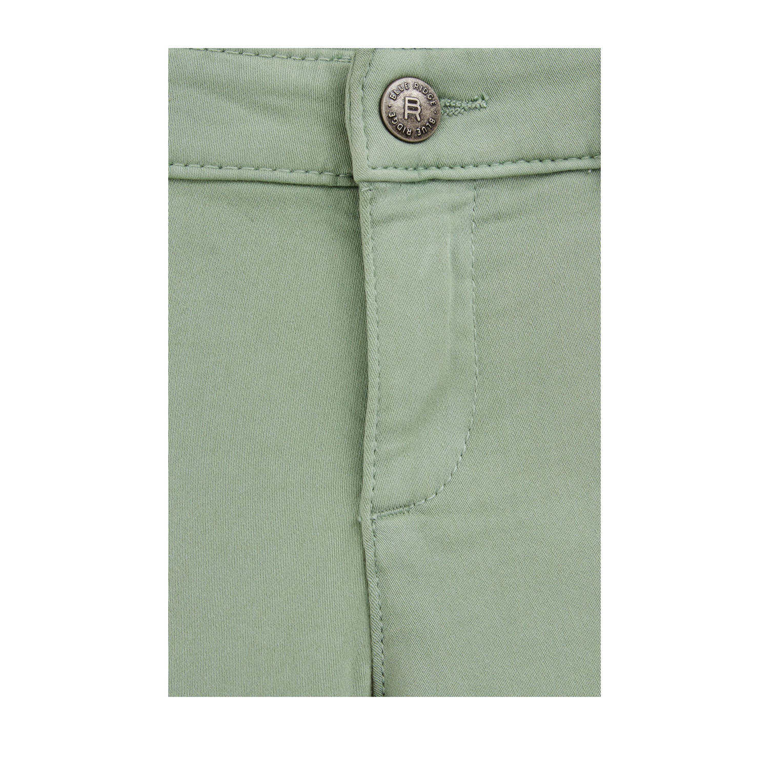 WE Fashion Blue Ridge slim chino lichtgroen