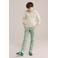 WE Fashion slim chino lichtgroen