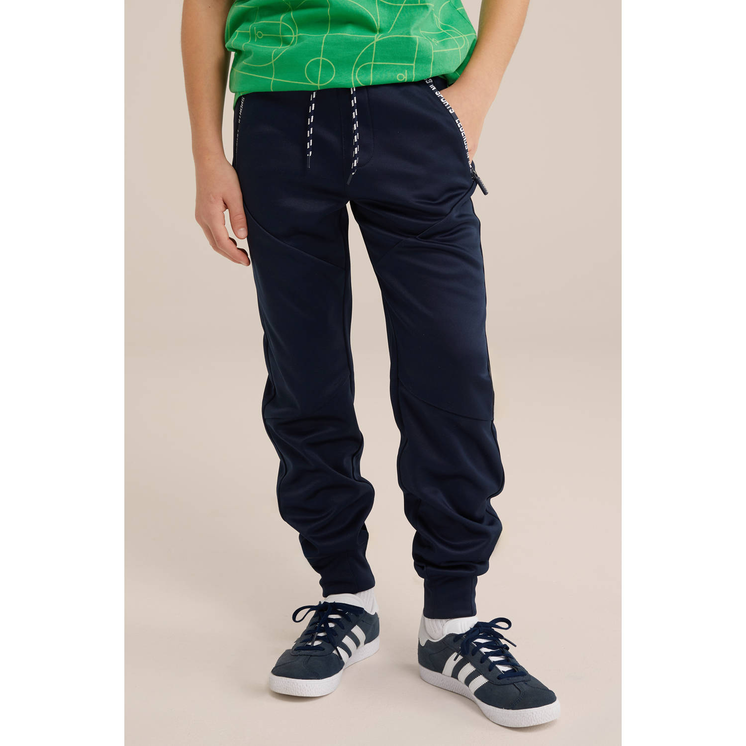 Slim joggingbroek blauw