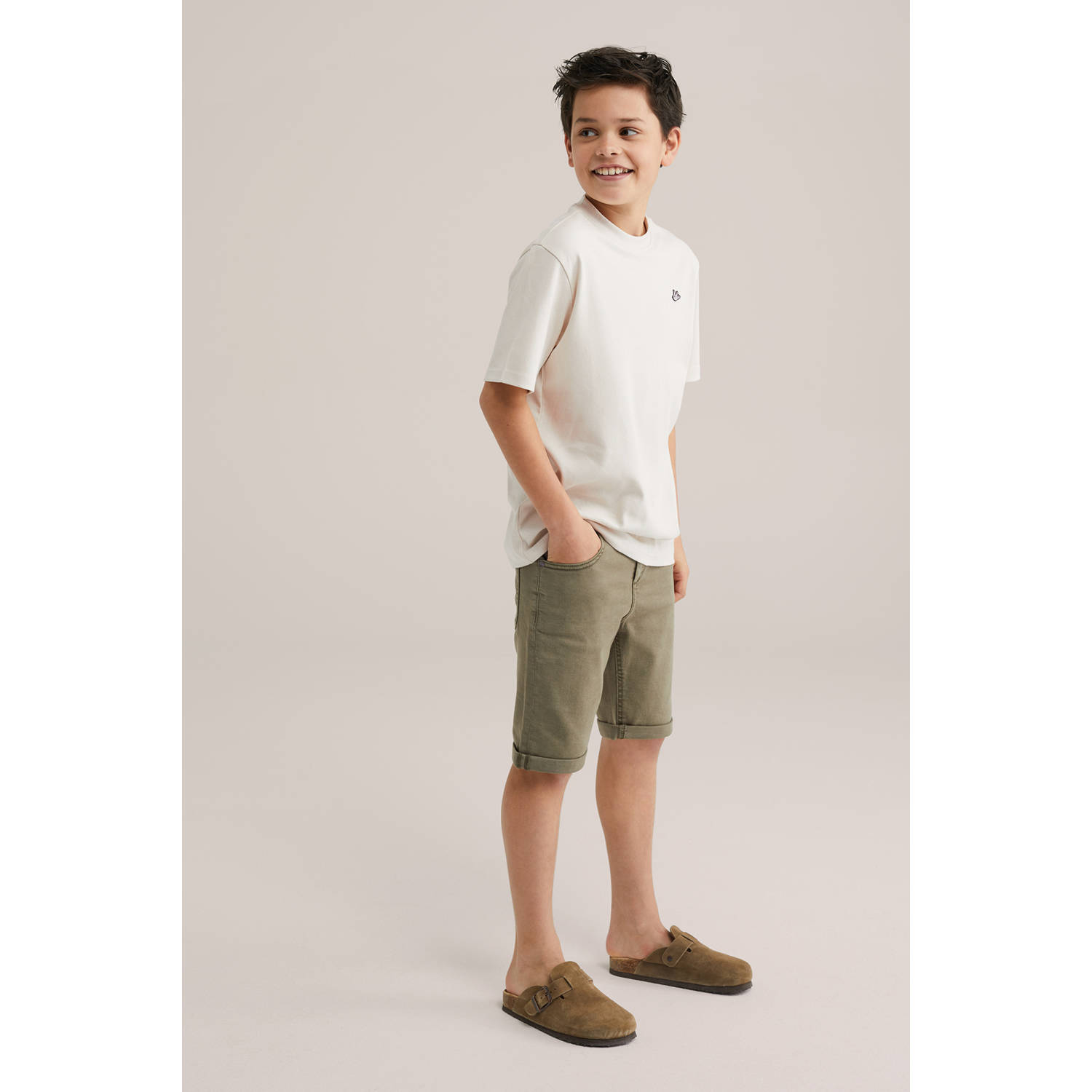 WE Fashion Blue Ridge denim short kaki
