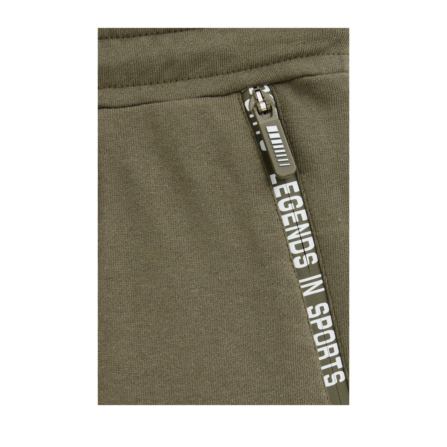 WE Fashion Blue Ridge sweatshort groen