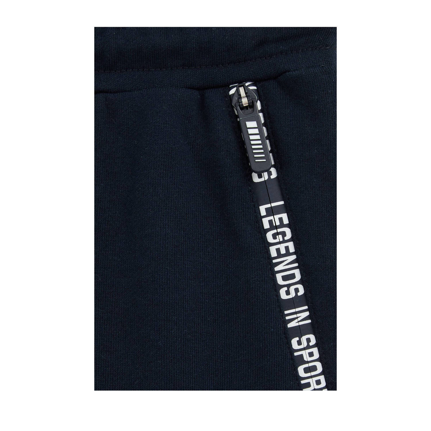 WE Fashion Blue Ridge sweatshort donkerblauw