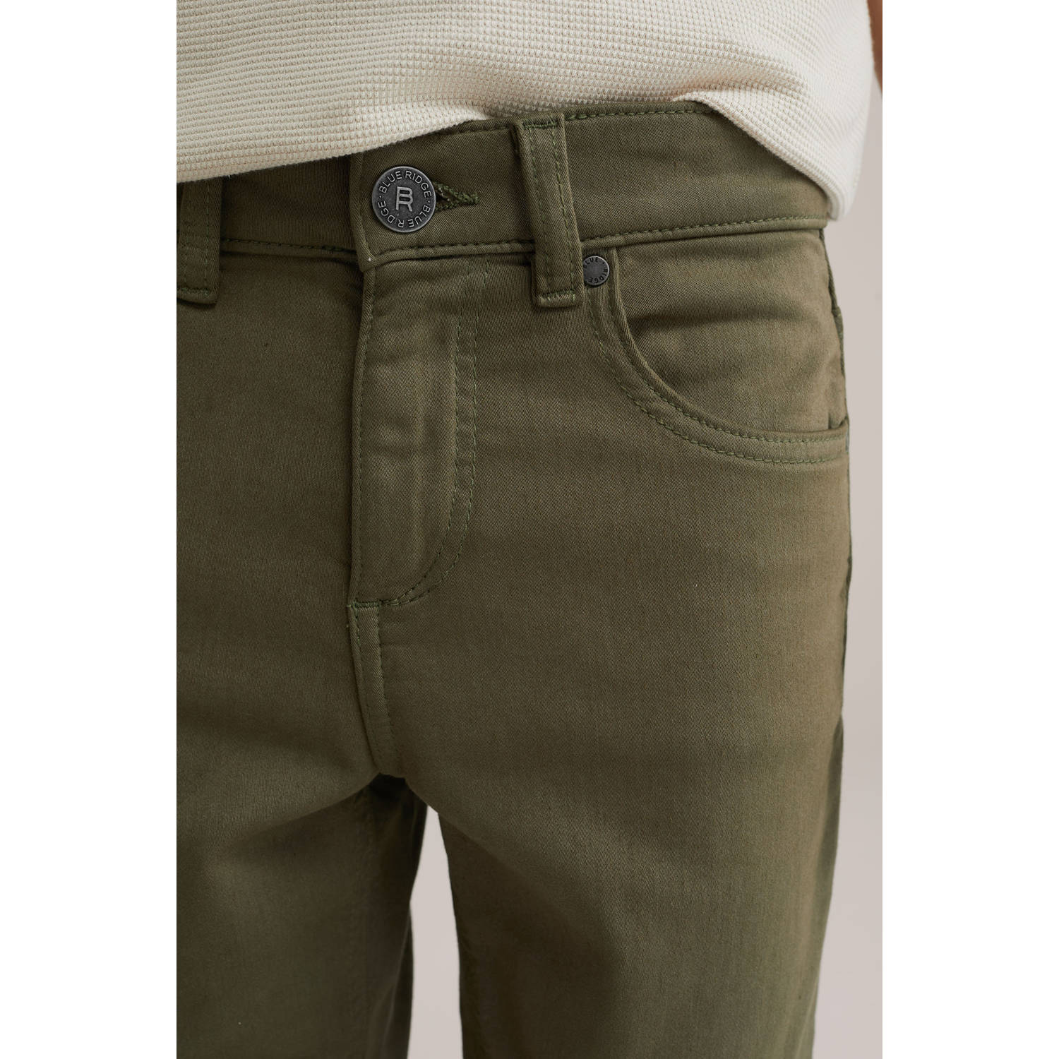 WE Fashion Blue Ridge regular fit denim short kaki