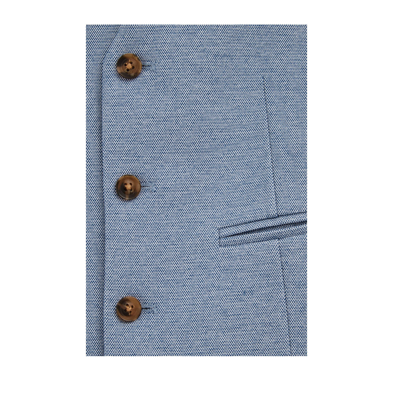 WE Fashion gilet lichtblauw zwart