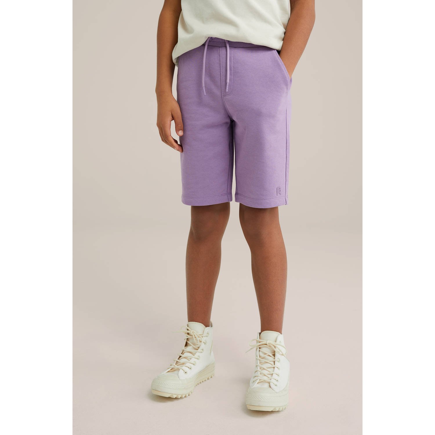 WE Fashion Blue Ridge sweatshort lila