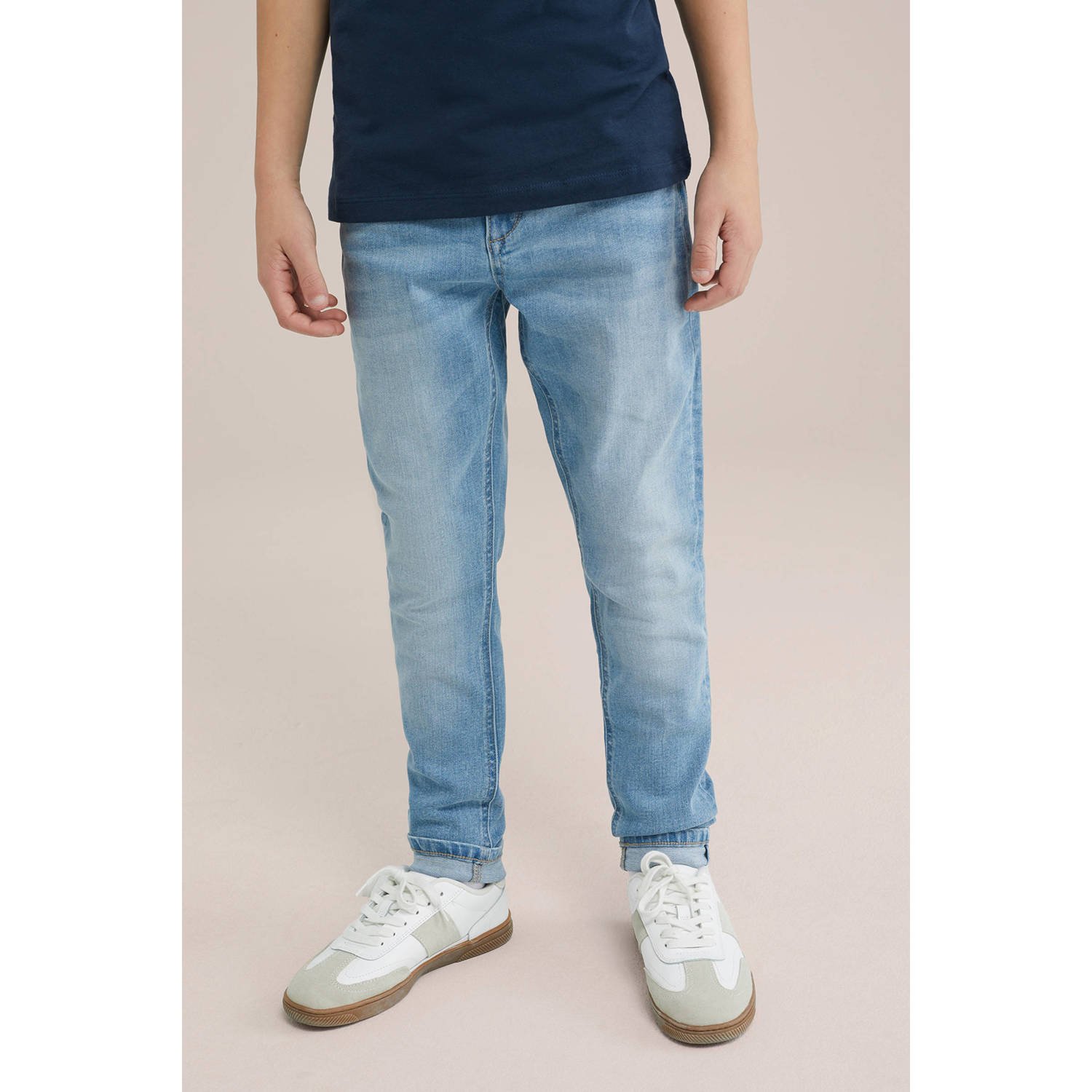 WE Fashion Blue Ridge skinny jeans light blue denim