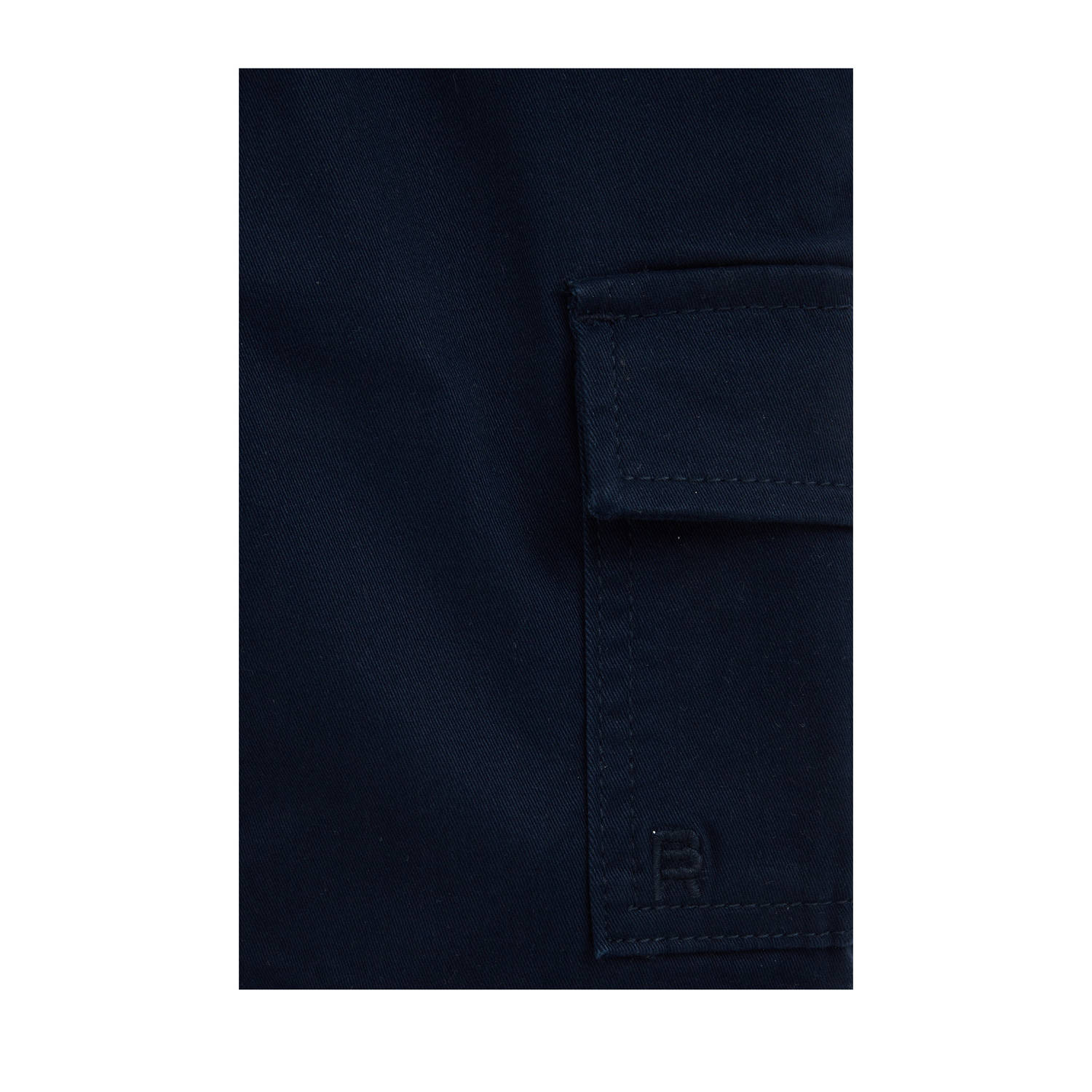 WE Fashion Blue Ridge cargo short donkerblauw