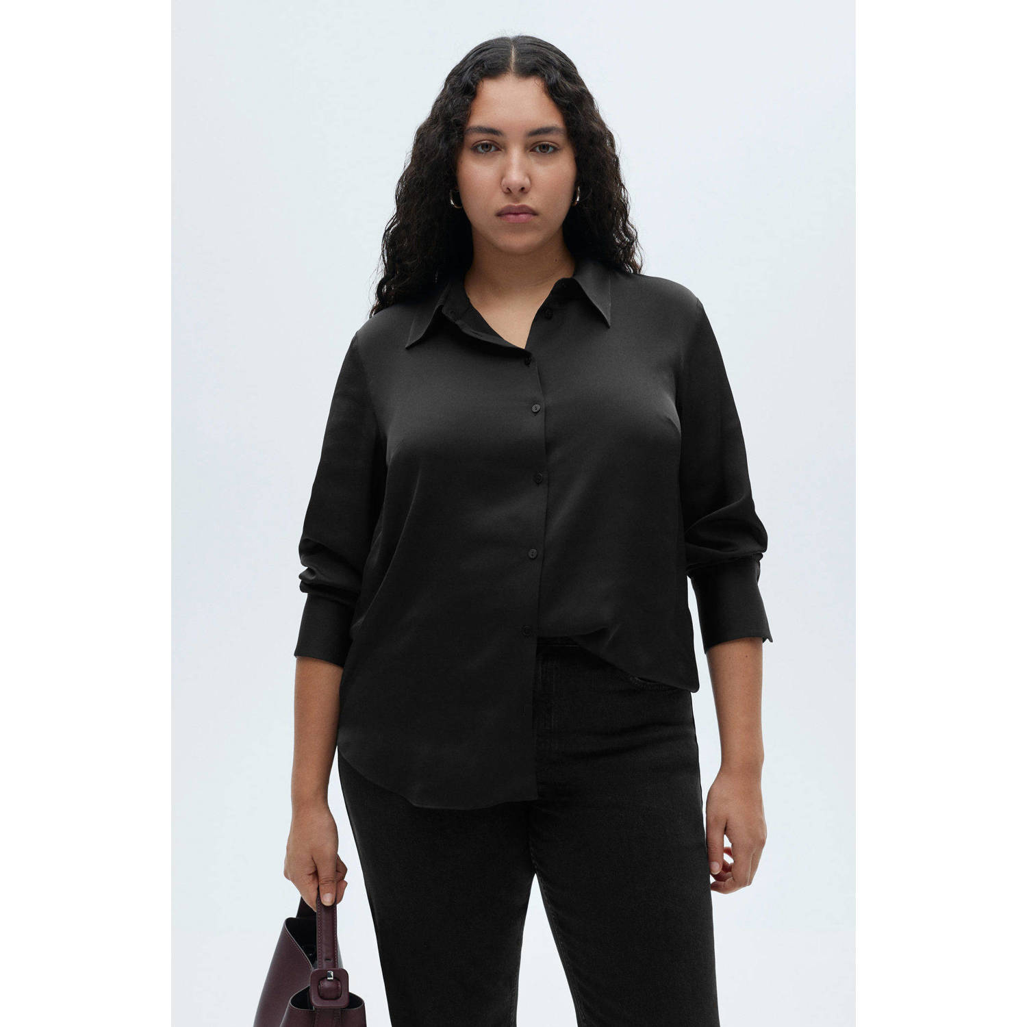 Mango blouse zwart
