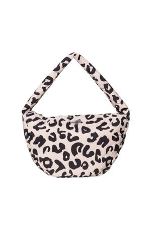 crossbody tas Holy Cow Puffy ecru/zwart