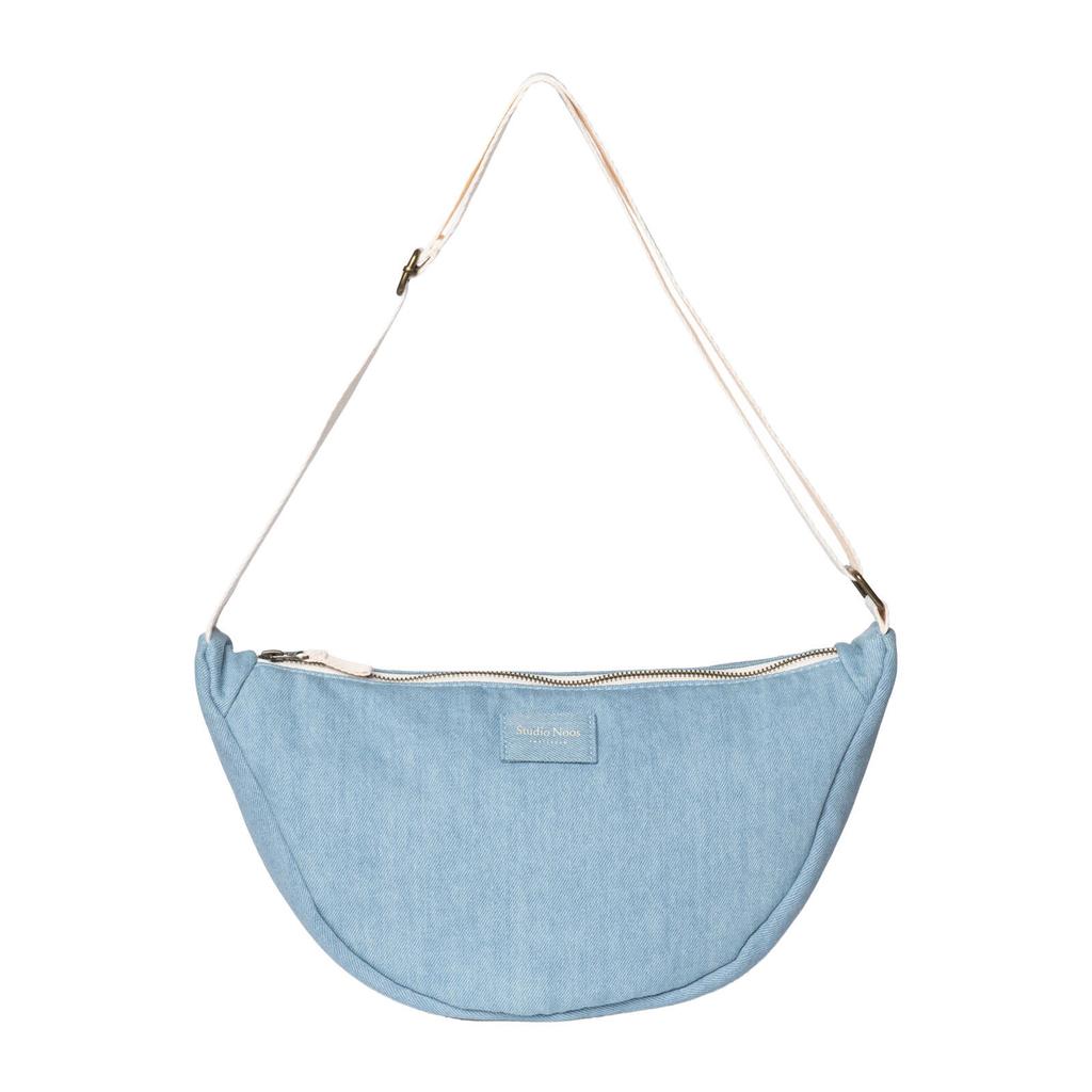 Studio Noos denim crossbody tas Denim Solid blauw