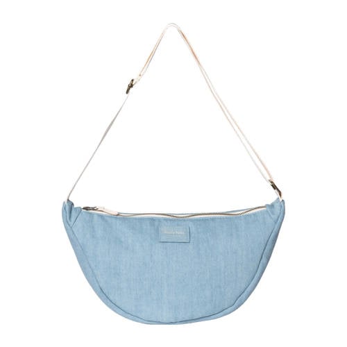 Studio Noos denim crossbody tas Denim Solid blauw afbeelding