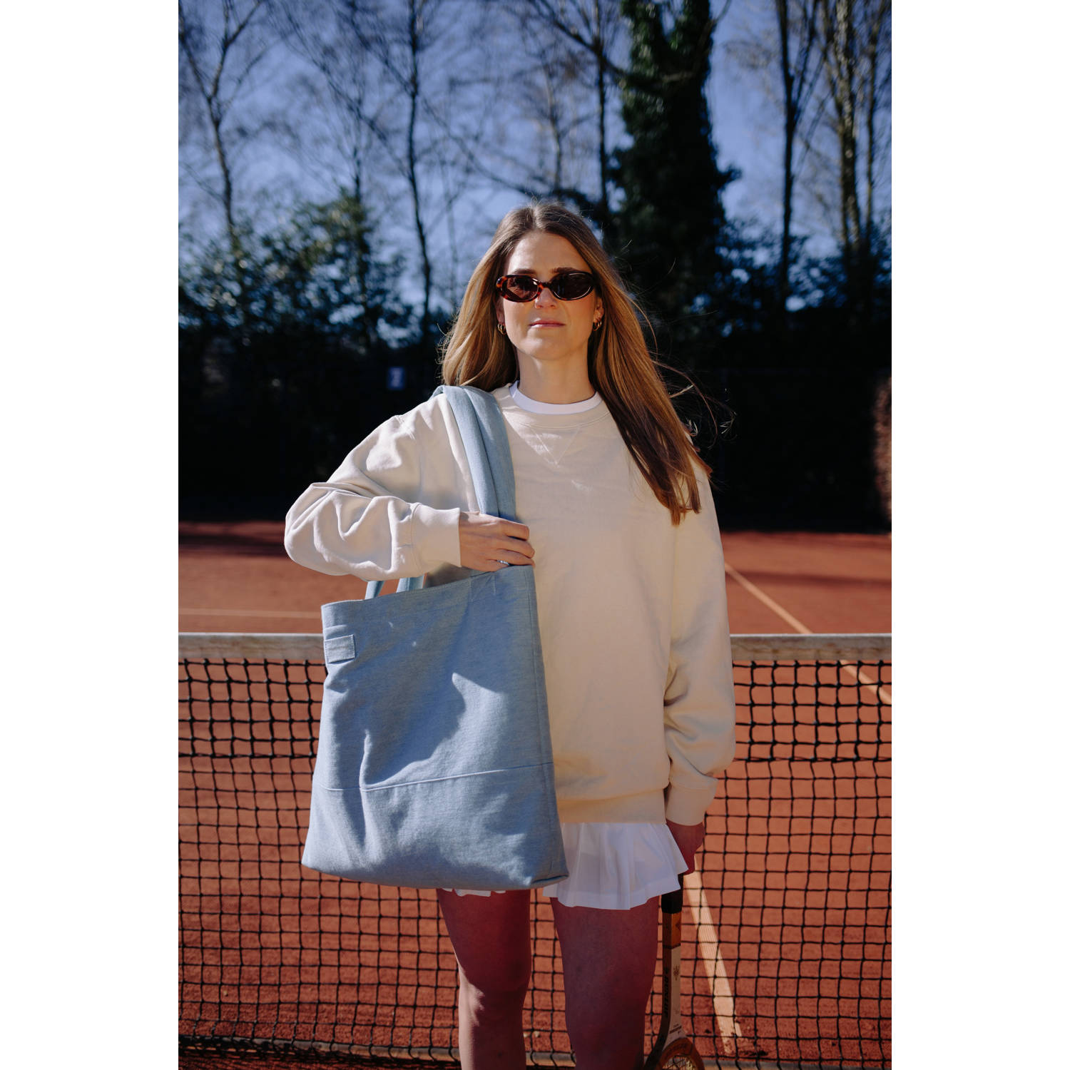 Studio Noos denim luiertas Denim Solid Mom Bag blauw