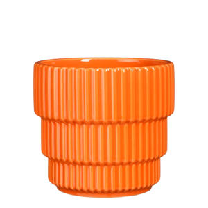 bloempot oranje (13x14 cm)
