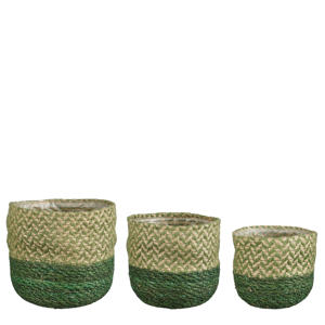 opbergmand (set van 3) (groen)