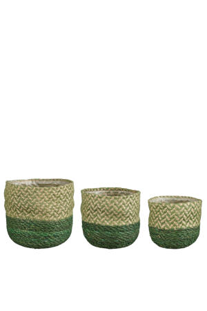 opbergmand (set van 3) (groen)