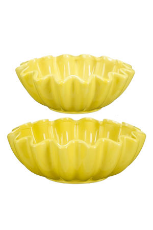 schaal geel (set van 2) 