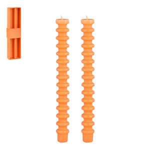 kaarsen oranje (set van 2)