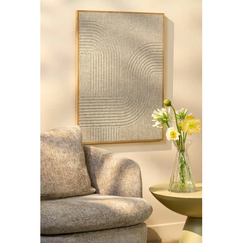 Mica Decorations wanddecoratie beige (60x80 cm) afbeelding