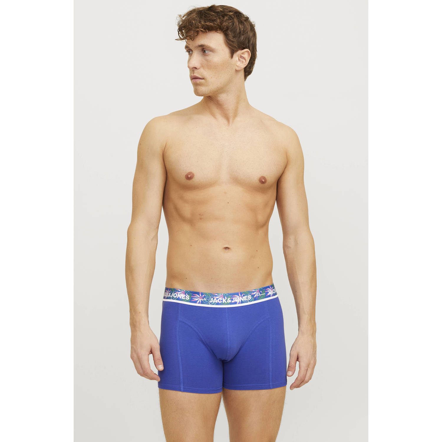 JACK & JONES boxershort JACPINK LEAVES (set van 3)