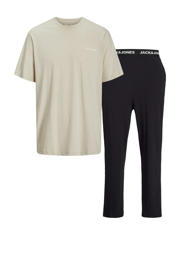 thumbnail: JACK & JONES pyjama JACEVEREST lichtbeige/zwart