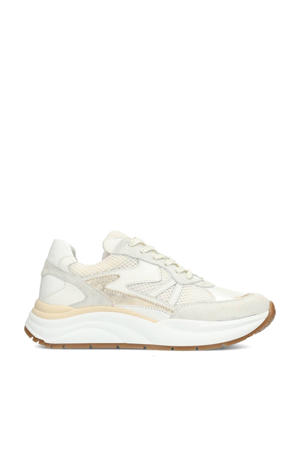 Charu chunky leren sneakers wit/beige