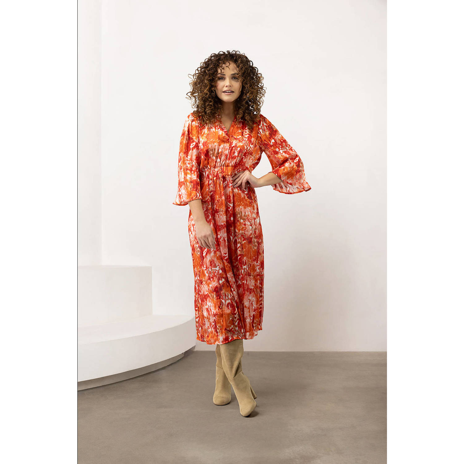 LabeL DOT zomerjurk oranje