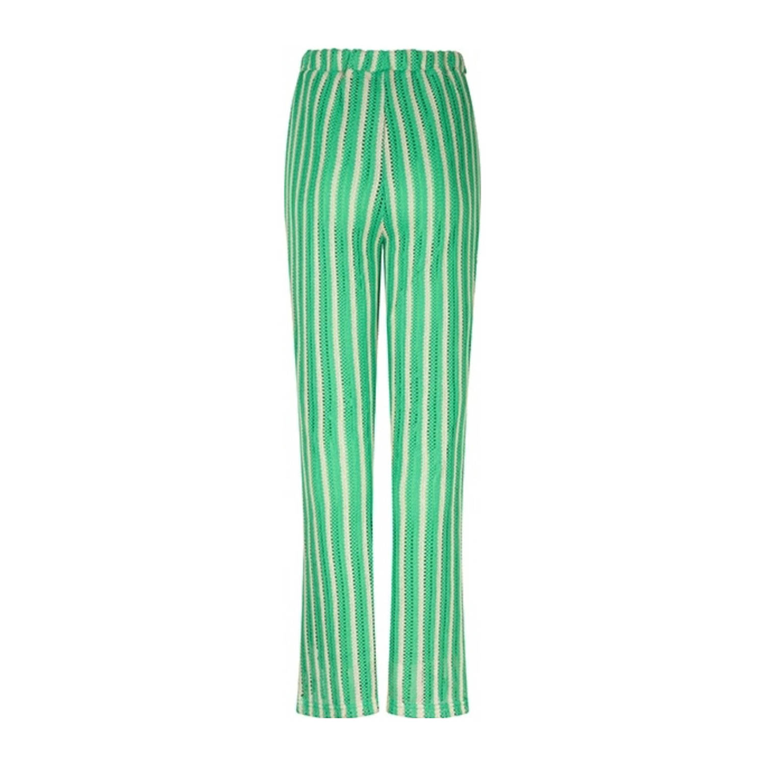 Lofty Manner flared high waist broek groen