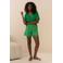 Lofty Manner straight high waist casual short groen