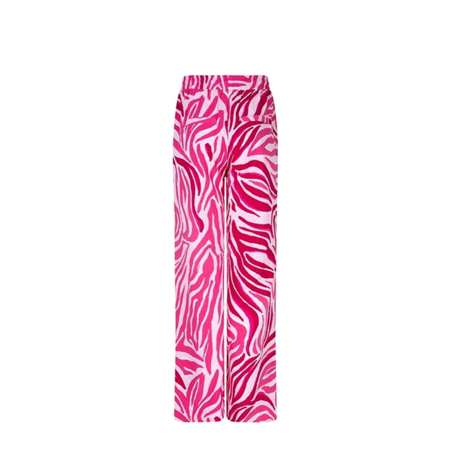 Lofty Manner straight high waist broek roze