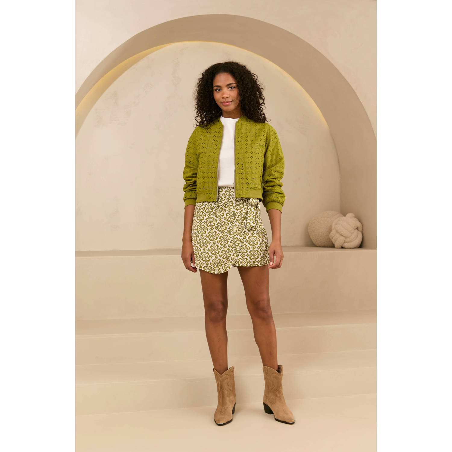 Lofty Manner jasje broderie kaki