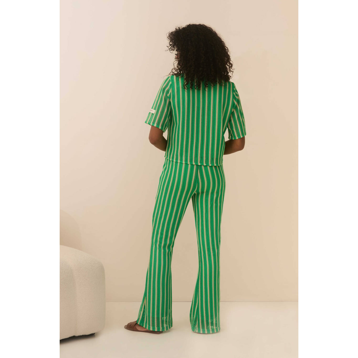 Lofty Manner blouse groen crochet